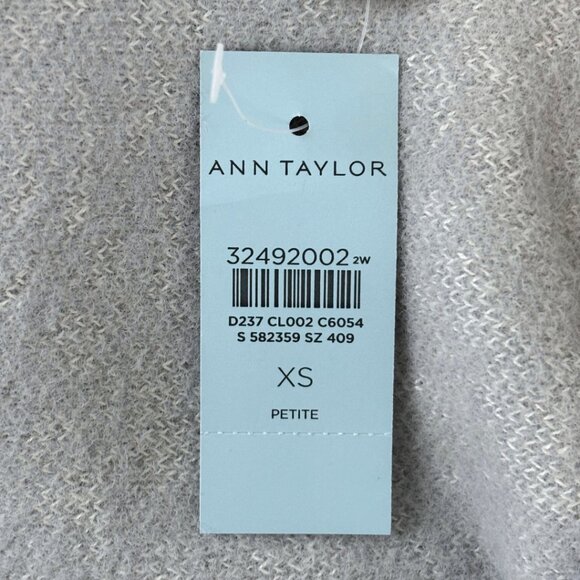 NWT Ann Taylor Petite Jacquard Leopard Knit Skirt in Gray/White Size XSP - Picture 5 of 7